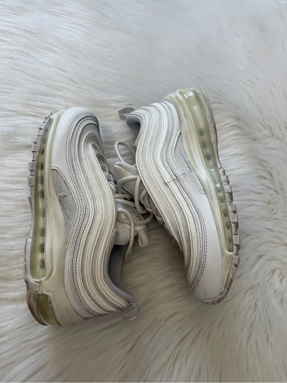 Nike Air Max 97 Off White/Cream Sneakers Sz 7